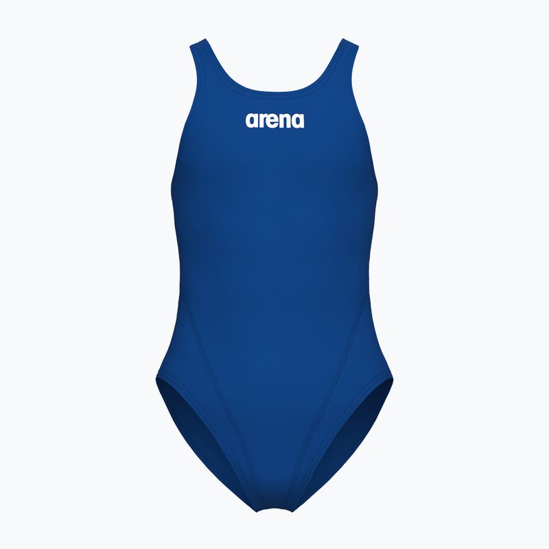 Costum de baie întreg pentru copii Arena Team Swim Tech Solid royal/white
