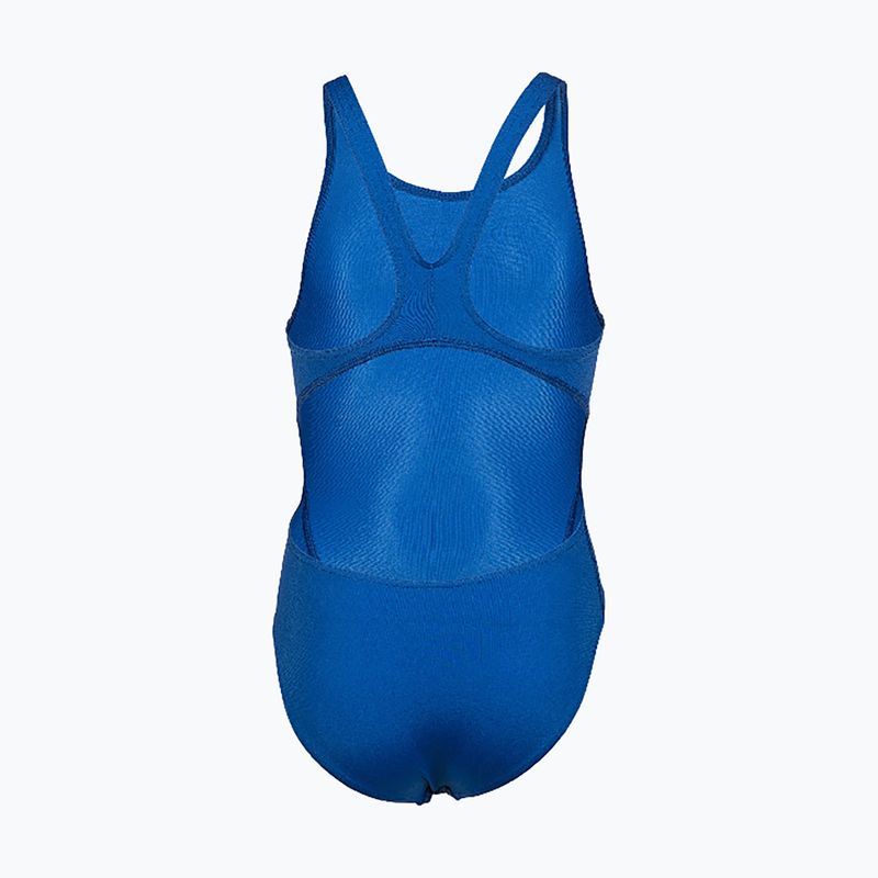Costum de baie întreg pentru copii Arena Team Swim Tech Solid royal/white 2