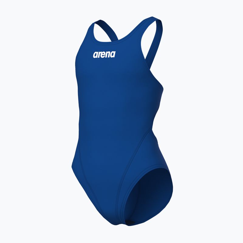 Costum de baie întreg pentru copii Arena Team Swim Tech Solid royal/white 3