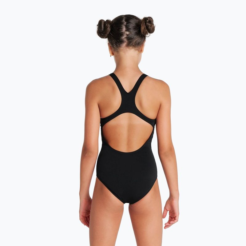 Costum de baie întreg pentru copii arena Team Swim Pro Solid black/white 6