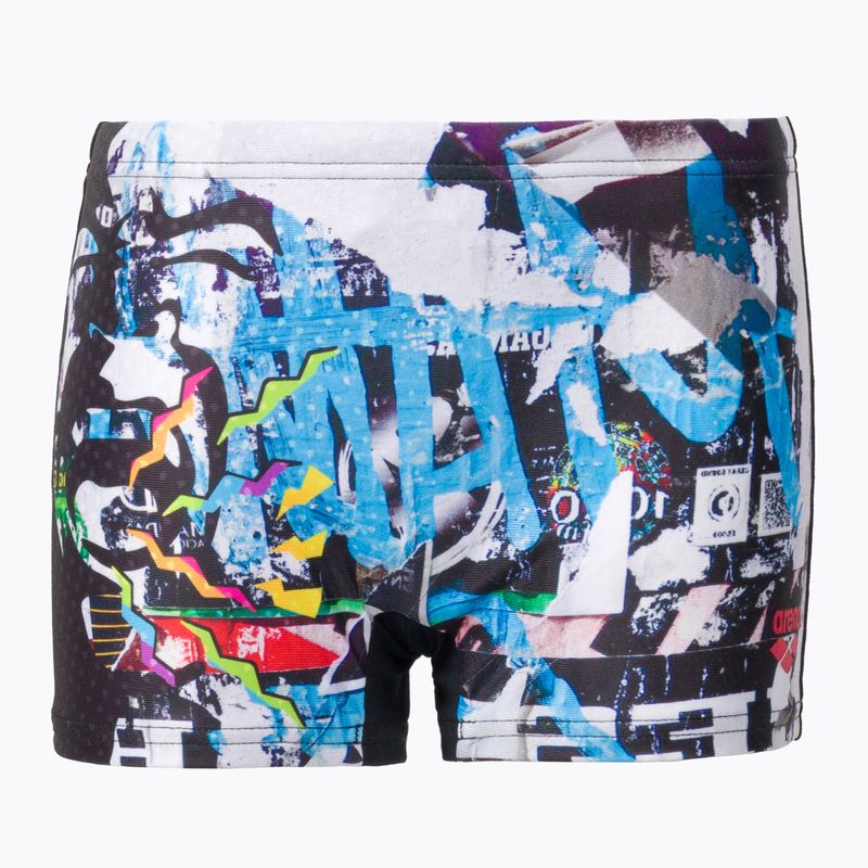 Pantaloni scurți de baie pentru copii arena Placement negru și culoare 005099