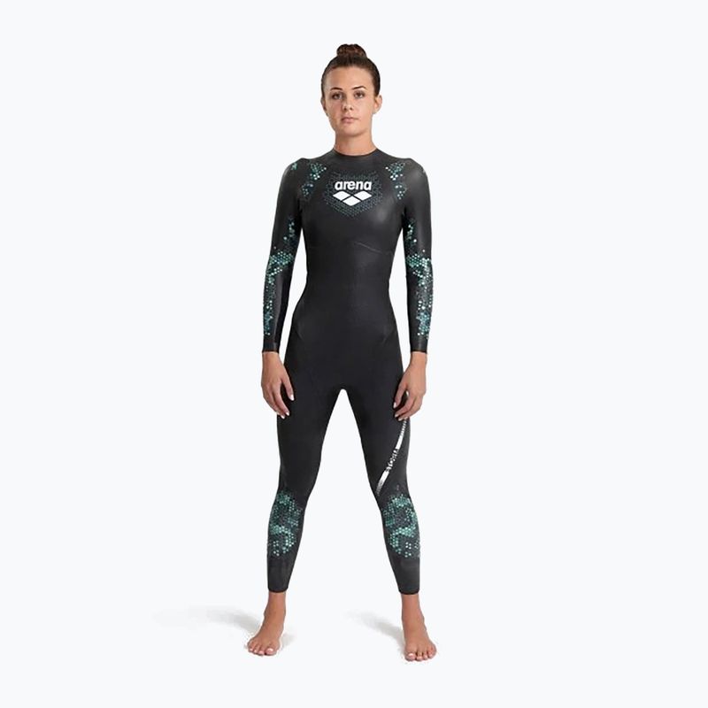 Costum de înot pentru femei arena Storm coral blue/black