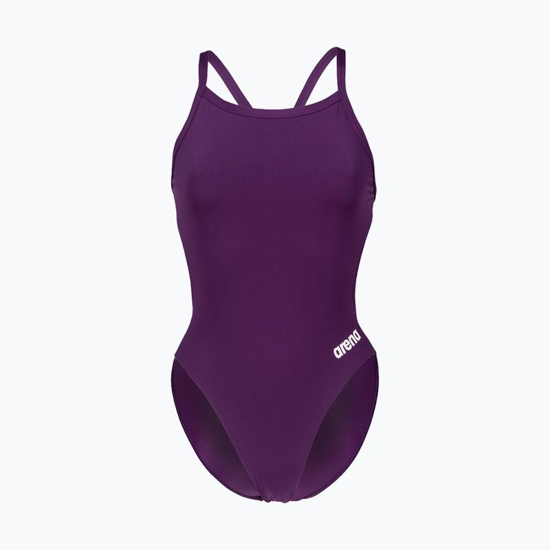 Costum de baie dintr-o bucată pentru femei arena Team Challenge Solid mov 004766 4
