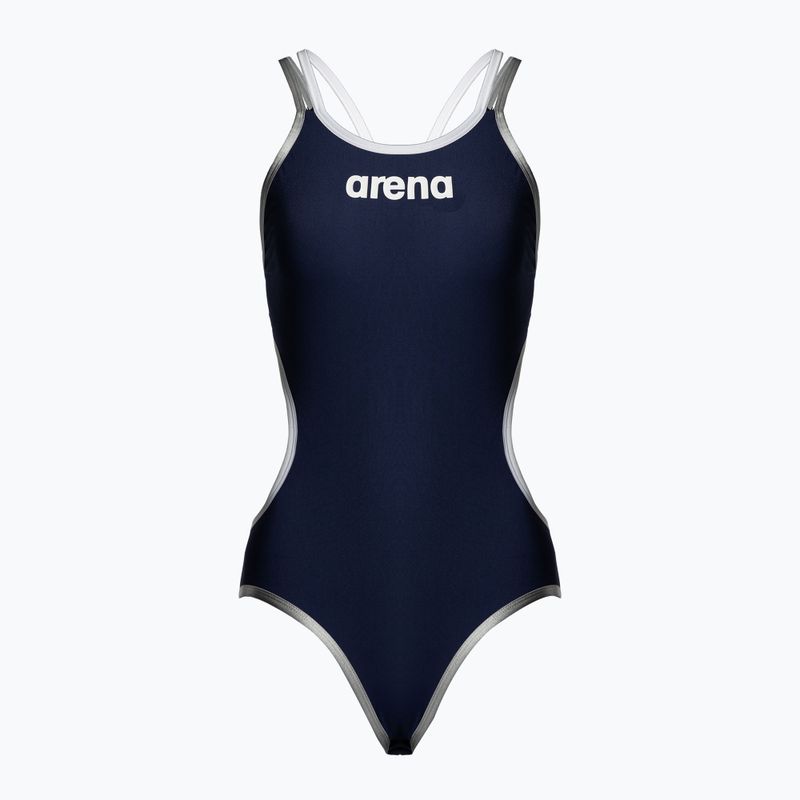 Costum de înot dintr-o bucată pentru femei arena One Double Cross Back One Piece bleumarin 004732/750