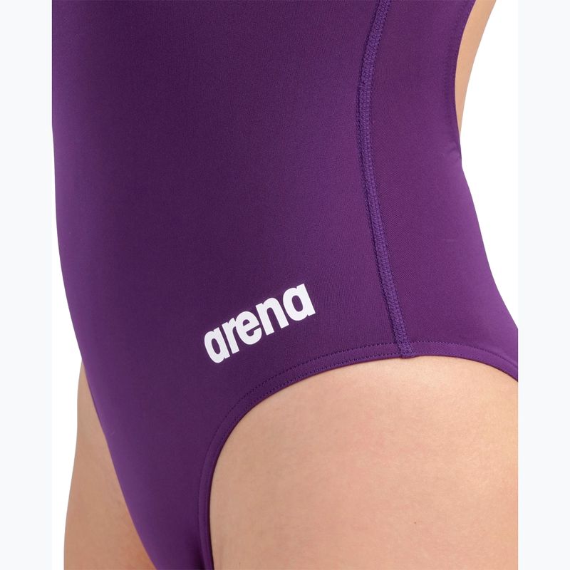 Costum de baie întreg pentru femei Arena Team Light Drop Solid plum/white 9