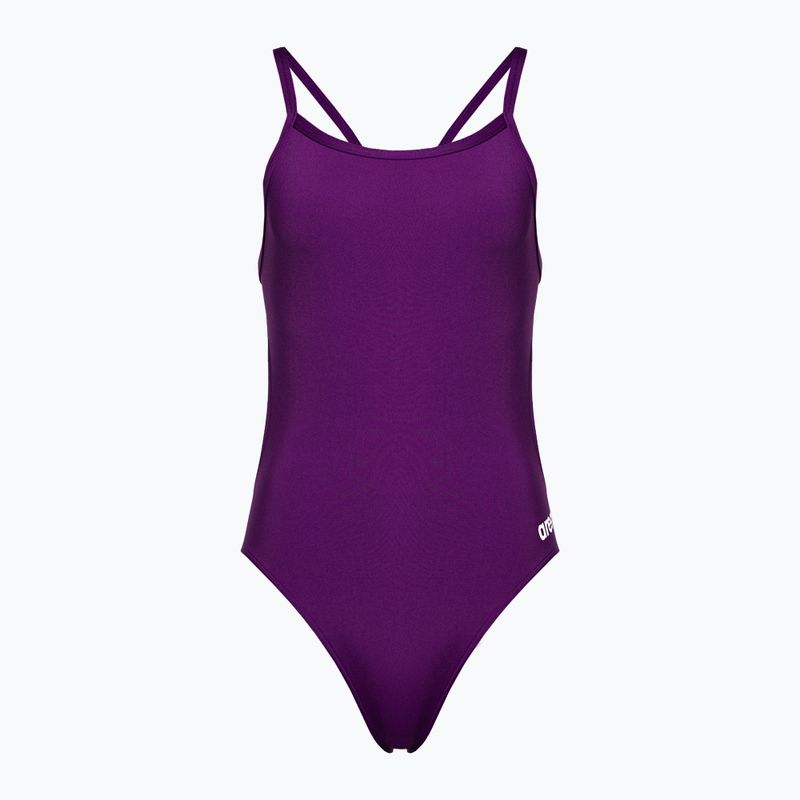 Costum de baie dintr-o bucată pentru femei arena Team Challenge Solid mov 004766