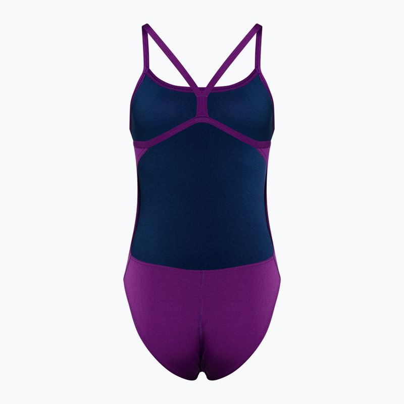 Costum de baie dintr-o bucată pentru femei arena Team Challenge Solid mov 004766 2