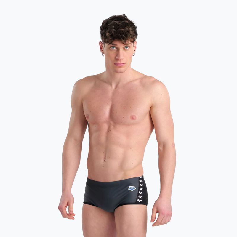 Slipi pentru bărbați arena Icons Swim Low Waist Short Panel gri 005052 /550 6