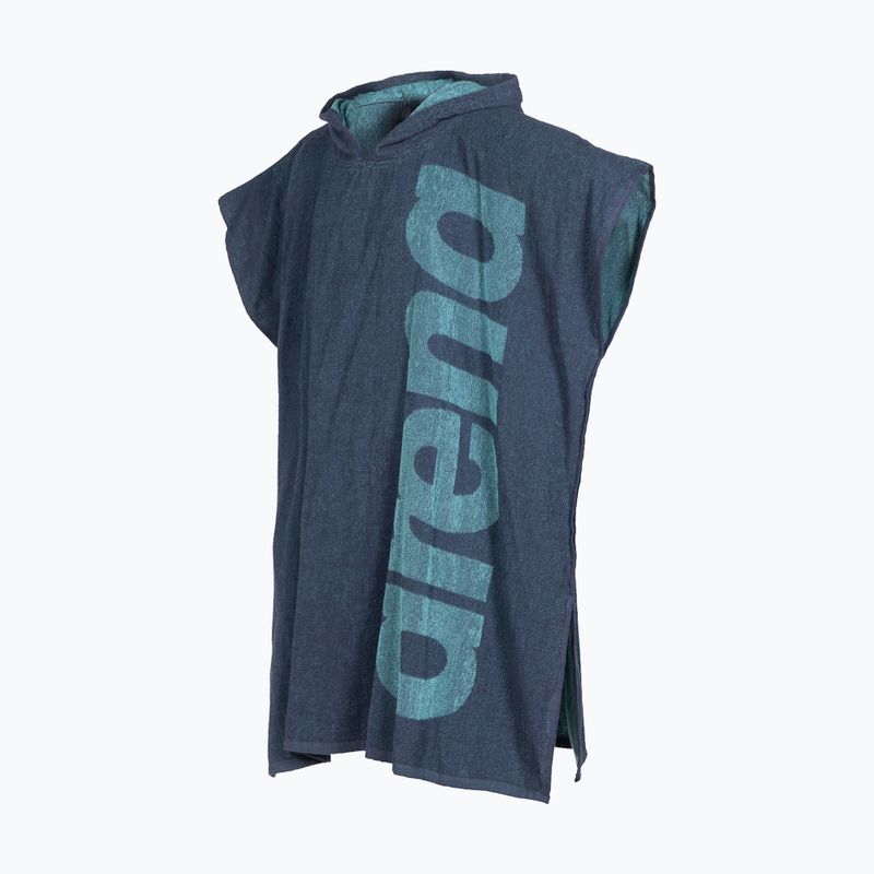 Poncho cu glugă ARENA Big Logo albastru marin 005624/101 2