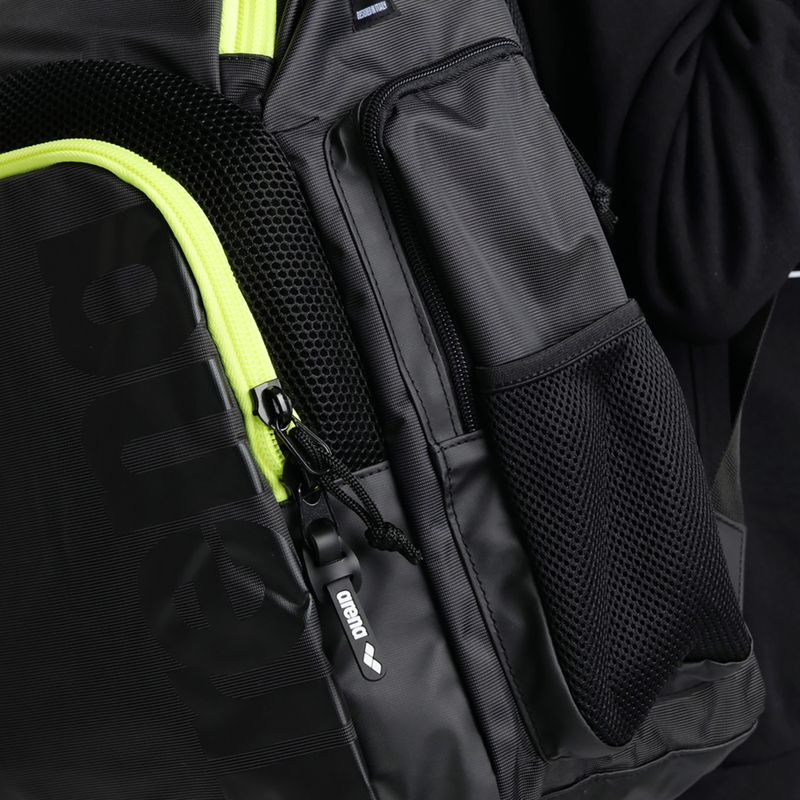 Rucsac de înot arena Spiky III 35 l dark smoke/neon yellow 8