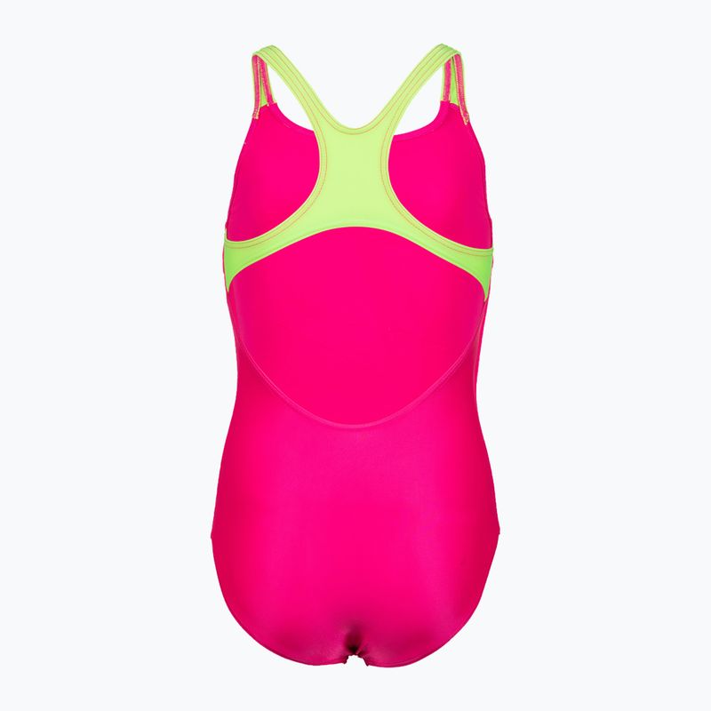 Costum de înot dintr-o bucată pentru copii arena Swim Pro Back Logo roz 005539/760 5