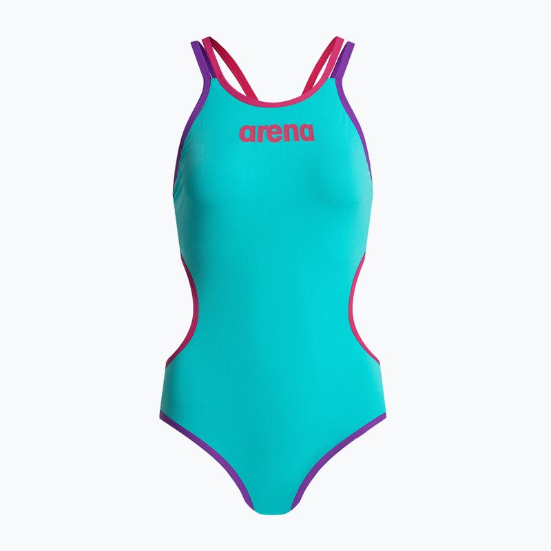 Costum de înot dintr-o bucată pentru femei arena One Double Cross Back One Piece albastru 004732/889