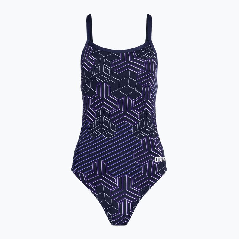 Costum de baie dintr-o singură piesă pentru femei arena Kikko Pro Challenge Back navy/navy multi