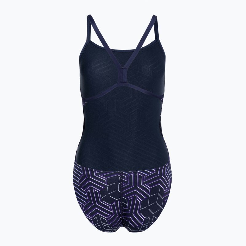 Costum de baie dintr-o singură piesă pentru femei arena Kikko Pro Challenge Back navy/navy multi 2