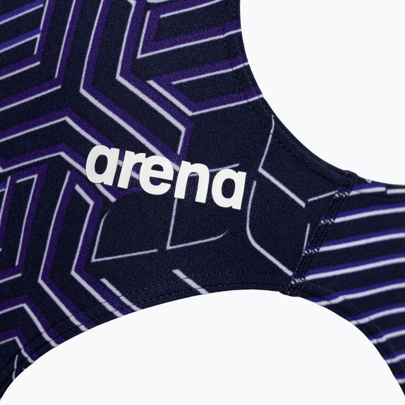 Costum de baie dintr-o singură piesă pentru femei arena Kikko Pro Challenge Back navy/navy multi 3
