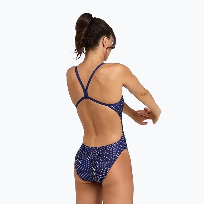 Costum de baie dintr-o singură piesă pentru femei arena Kikko Pro Challenge Back navy/navy multi 6