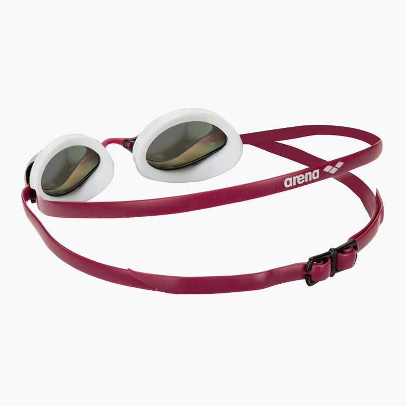 Ochelari de înot arena Python Mirror copper/white/red wine 5