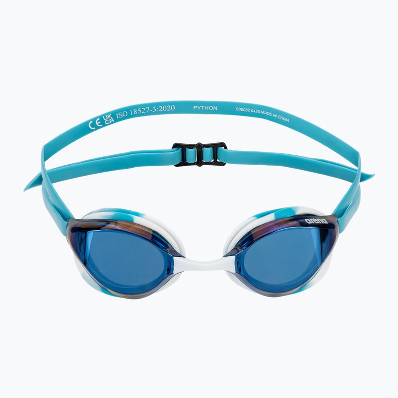 Ochelari de înot arena Python Mirror blue mirror/white/sky 2