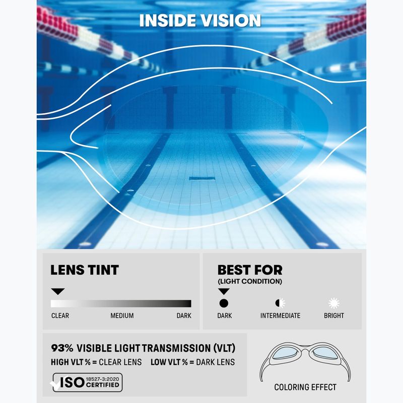 Ochelari de înot pentru copii Arena Spider clear/grey 12