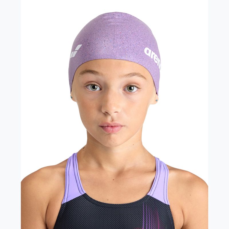 Cască de înot pentru copii arena Silicone Cap Jr pink multi 2