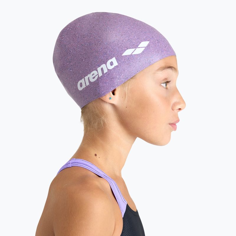Cască de înot pentru copii arena Silicone Cap Jr pink multi 3