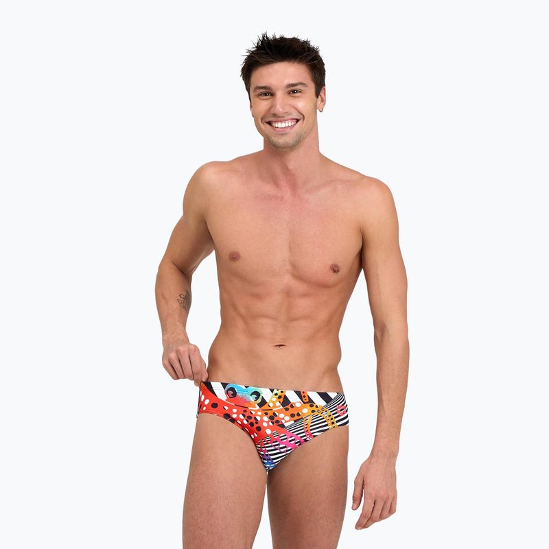 Slipi de baie pentru bărbați Arena Crazy Octopus Swim Briefs colorați 006378 4
