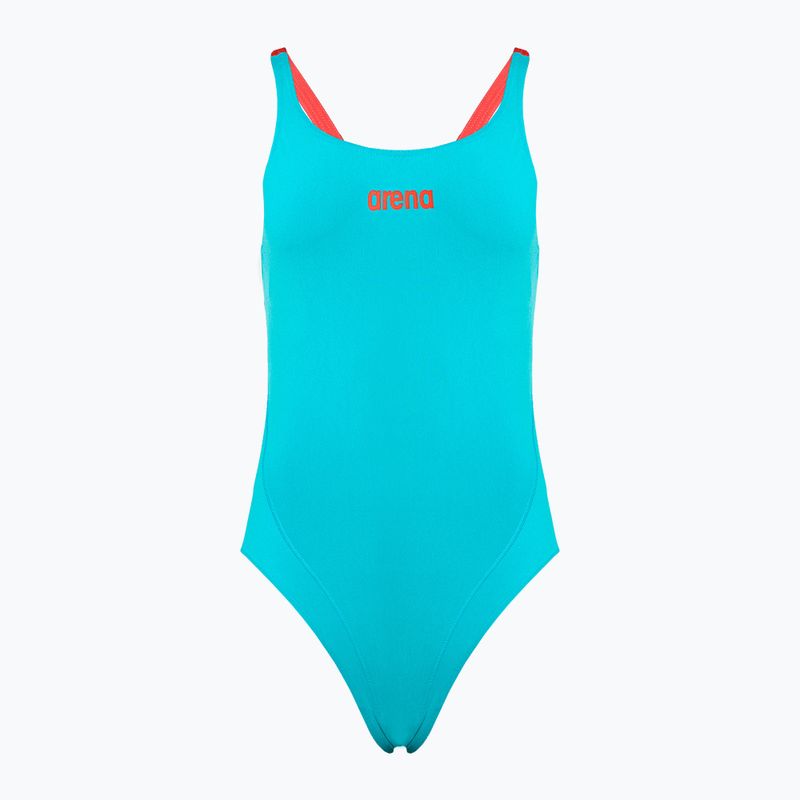 Costum de baie dintr-o bucată pentru femei  arena Team Swim Tech Solid albastru 004763/840