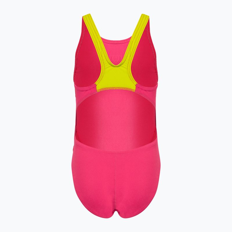 Costum de baie dintr-o bucată pentru copii arena Team Swim Tech Solid roșu 004764/960 2