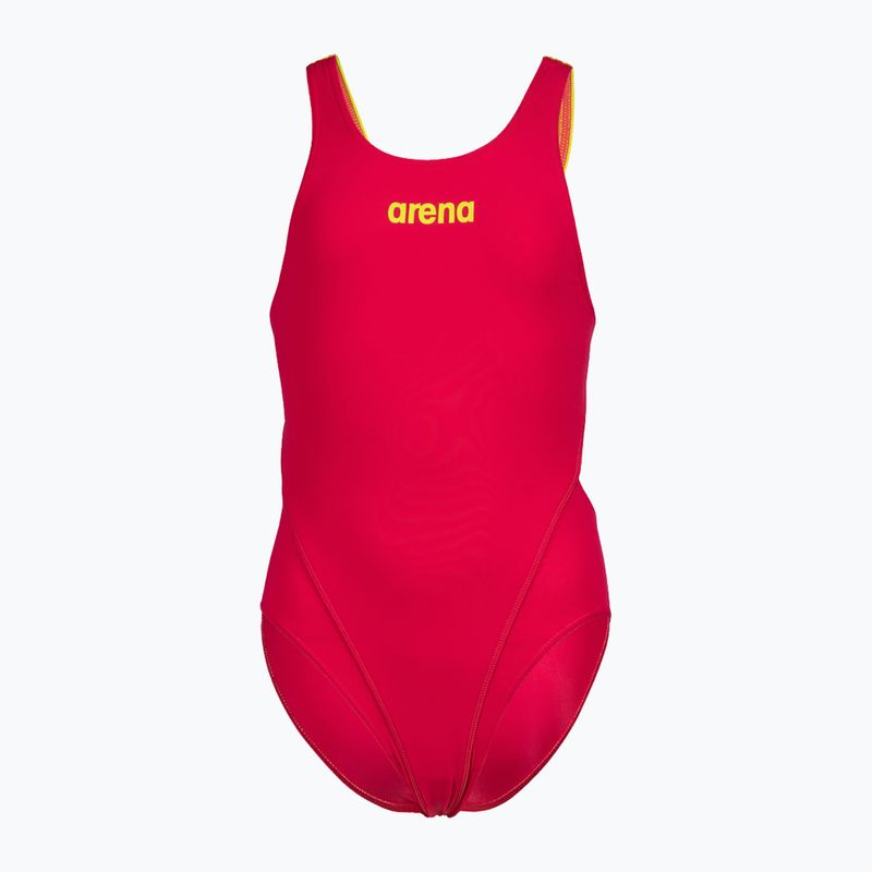 Costum de baie dintr-o bucată pentru copii arena Team Swim Tech Solid roșu 004764/960 4