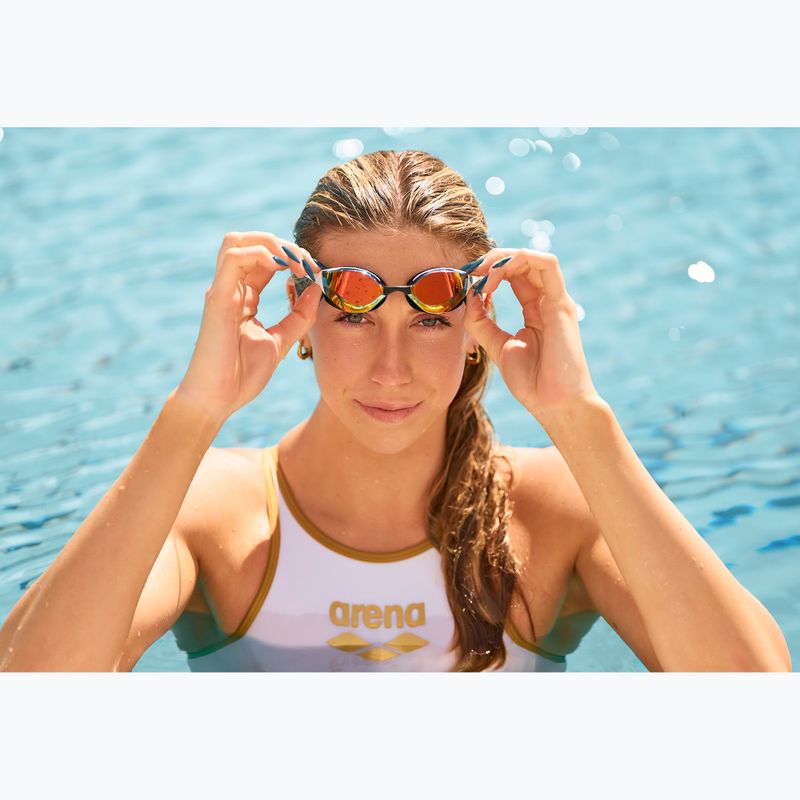 Costum de baie întreg pentru femei Arena One Biglogo One Piece white/gold 14