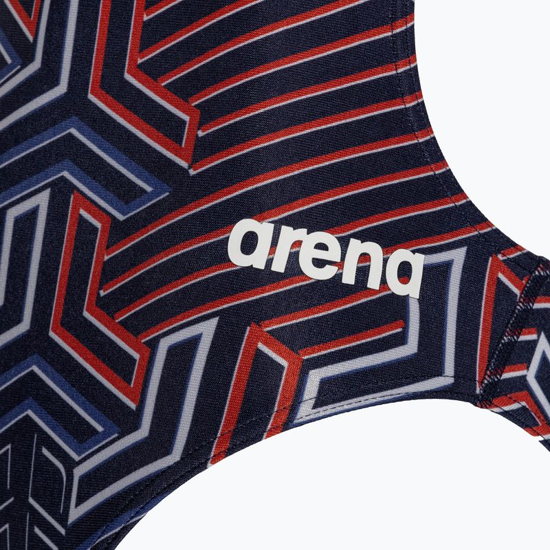 Costum de baie dintr-o singură piesă pentru femei arena Kikko Pro Swimsuit Challenge Back navy/team redwhiteblue