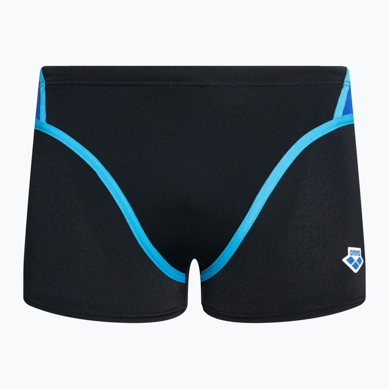 Bărbați arena Icons Swim Short Panel boxeri negru/neon blue/roșu fandango/turquoise