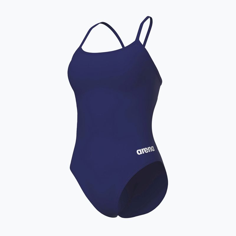 Costum de înot dintr-o piesă pentru femei arena Lace Back Solid navy/white 4