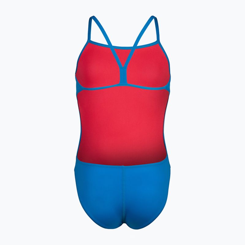 Costum de înot dintr-o bucată pentru copii arena Team Challenge Solid blue river 3