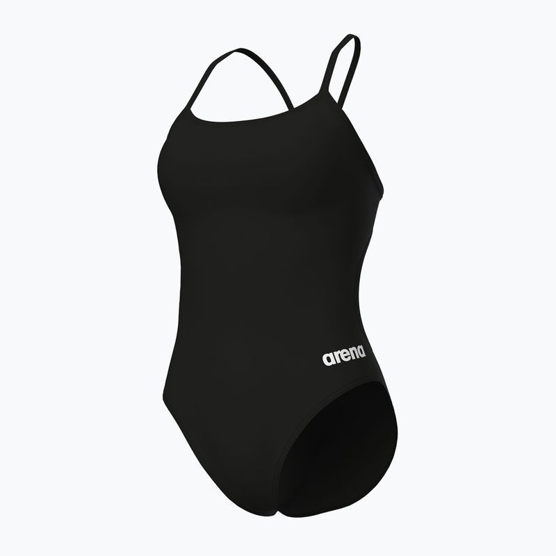 Costum de înot dintr-o piesă pentru femei arena Lace Back Solid black/white 4