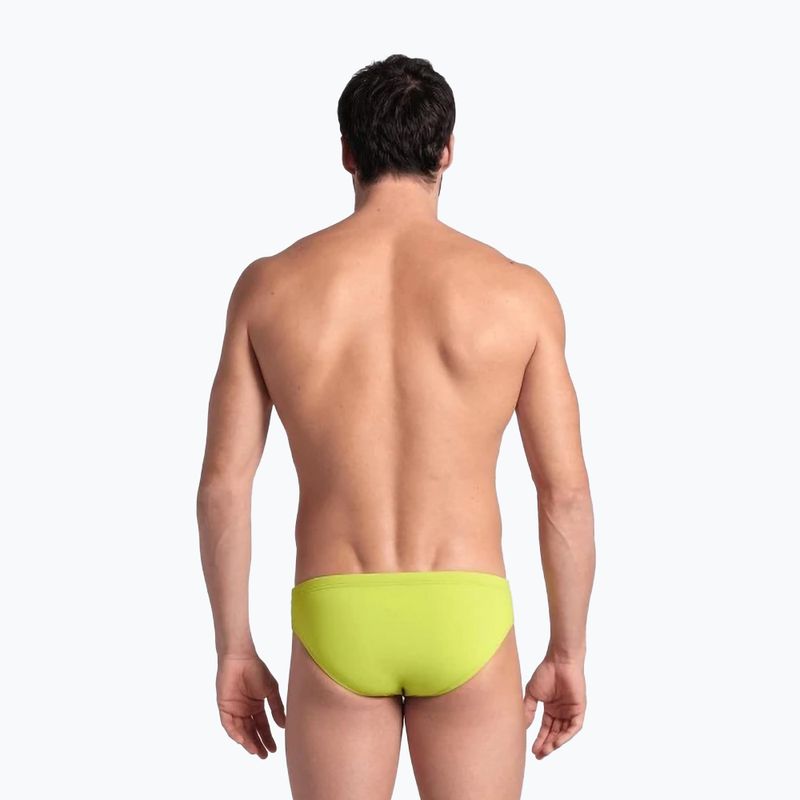 Slip de înot pentru bărbați arena Team Swim Briefs Solid soft green