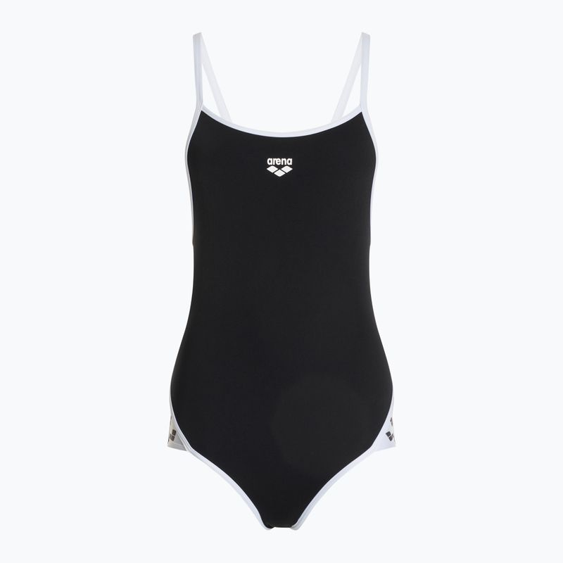 Costum de înot dintr-o piesă pentru femei arena Icons Super Fly Back Solid black / white