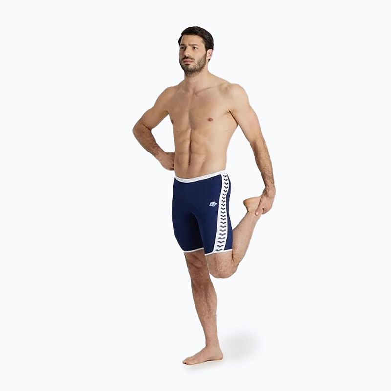 Costum de baie pentru bărbați arena Icons Swim Jammer Solid navy/white 7