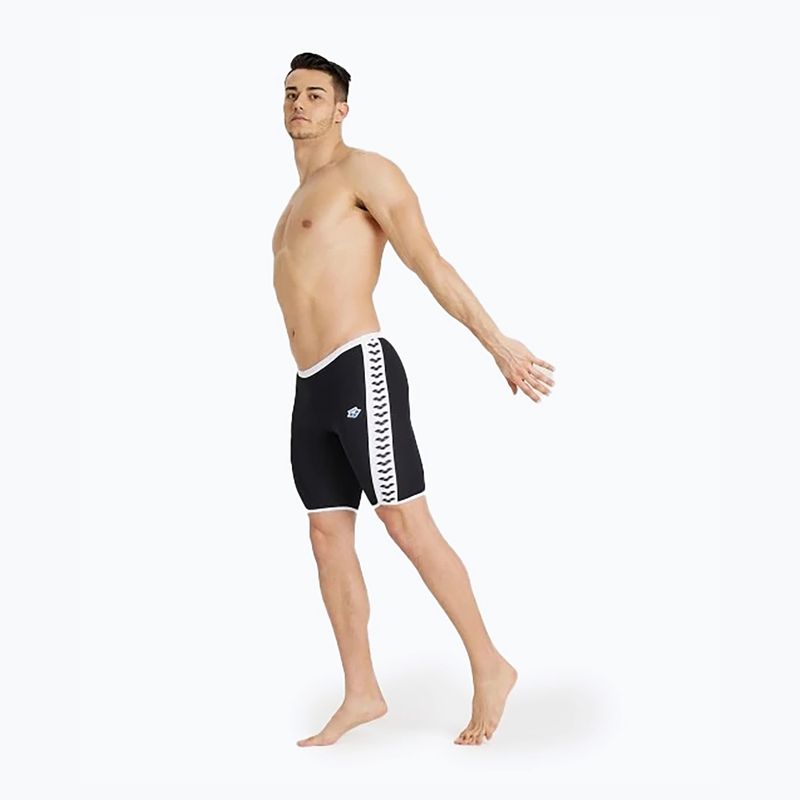 Costum de baie pentru bărbați arena Icons Swim Jammer Solid black/white 3