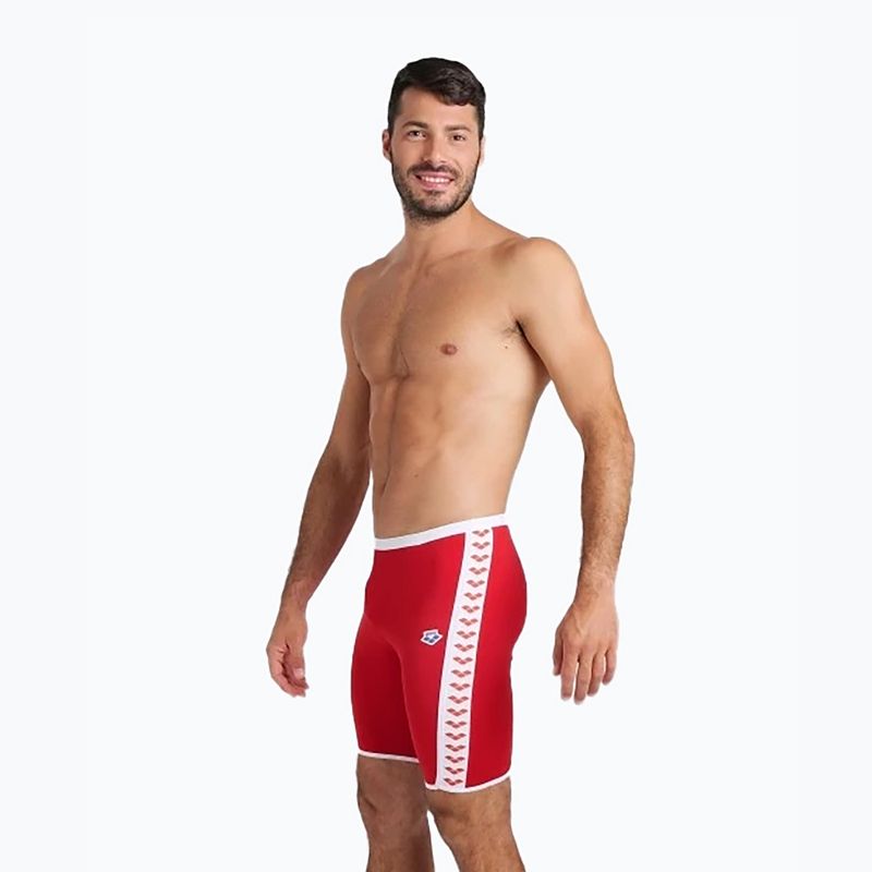 Costum de baie pentru bărbați arena Icons Swim Jammer Solid red/white 5