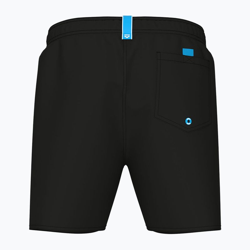 Șort de baie pentru bărbați arena Fundamentals Boxer R black/white 2