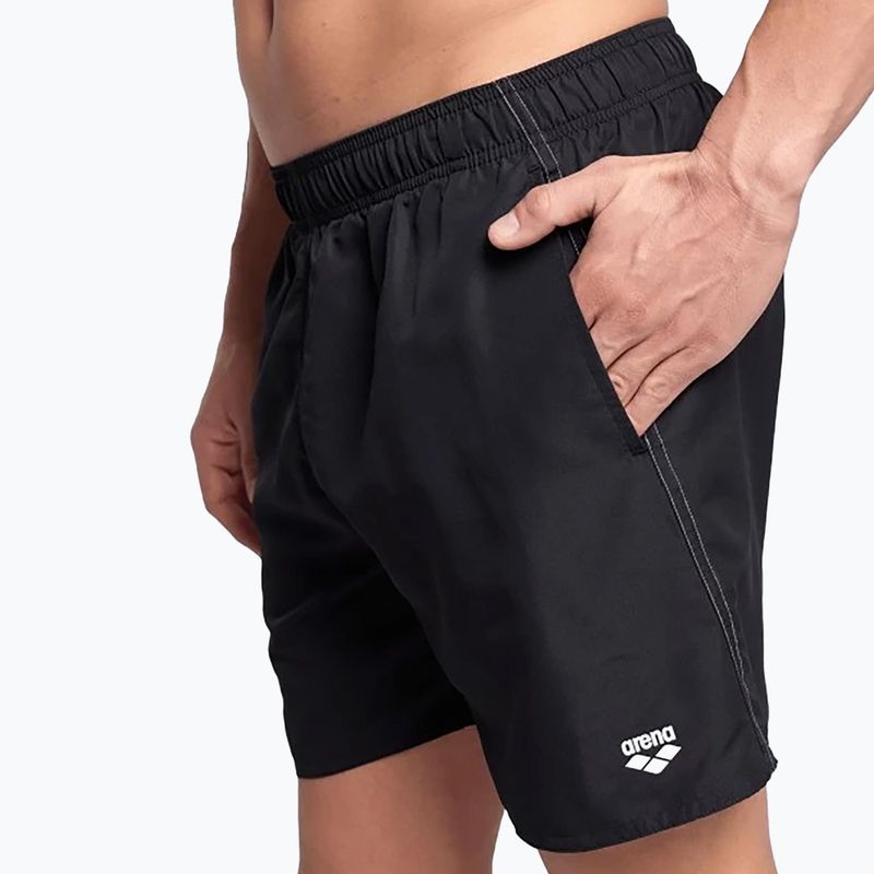 Șort de baie pentru bărbați arena Fundamentals Boxer R black/white 8
