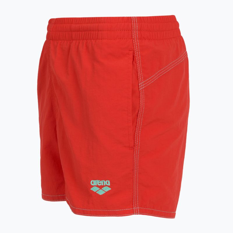 Pantaloni scurți de baie pentru copii arena Bywayx Youth R fluo red/water 3