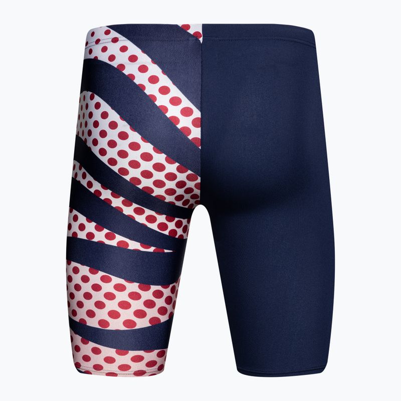 Boxeri de baie pentru bărbați  arena Multi Stripes Swim Jammer navy/white multi 2