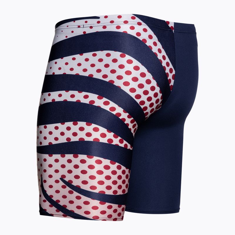 Boxeri de baie pentru bărbați  arena Multi Stripes Swim Jammer navy/white multi