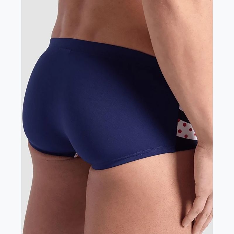 Boxeri de baie pentru bărbați arena Multi Stripes Swim Low Waist Short navy multi
