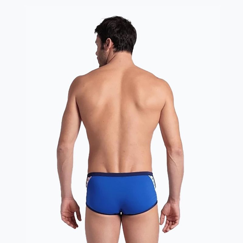 Slip de baie pentru bărbați arena Icons Swim Low Waist Short Solid royal/navy 3