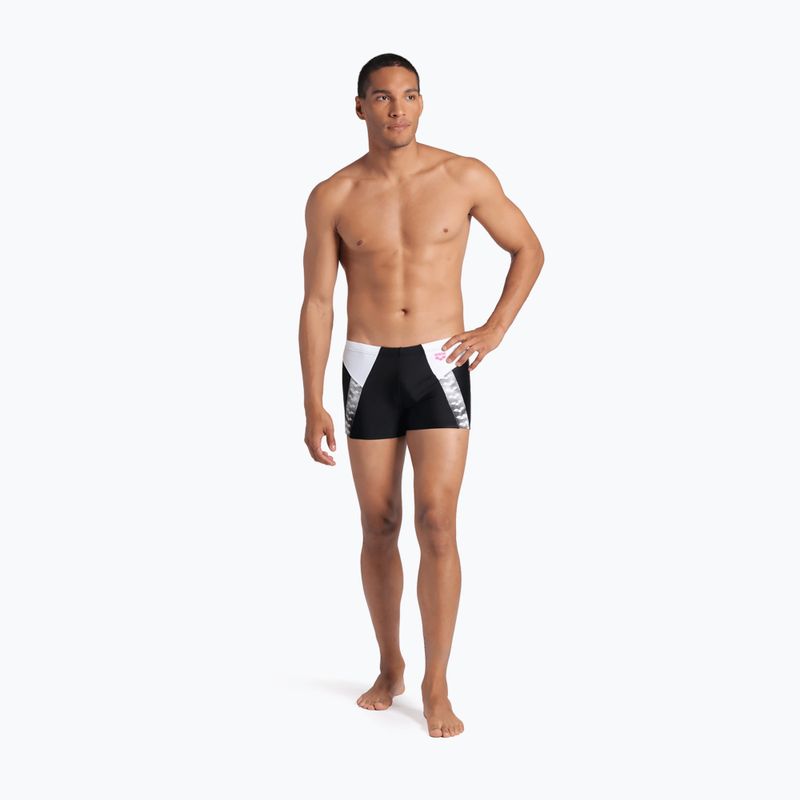Boxeri de înot pentru bărbați arena Stripe Swim Short black/white/multi 6