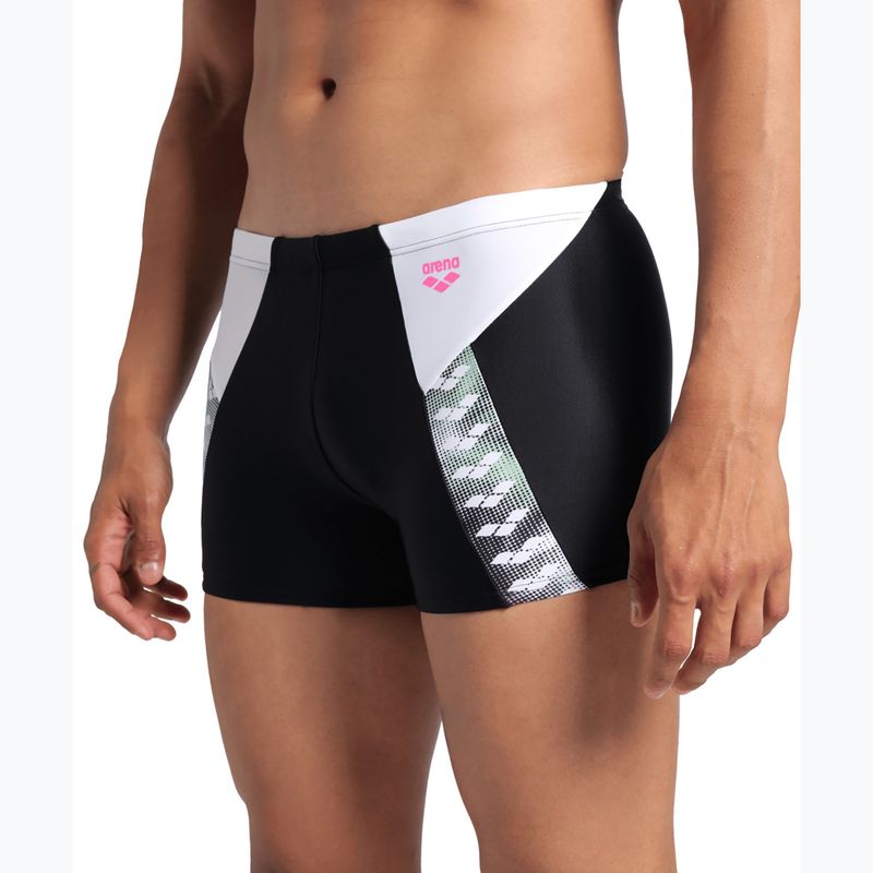 Boxeri de înot pentru bărbați arena Stripe Swim Short black/white/multi 8