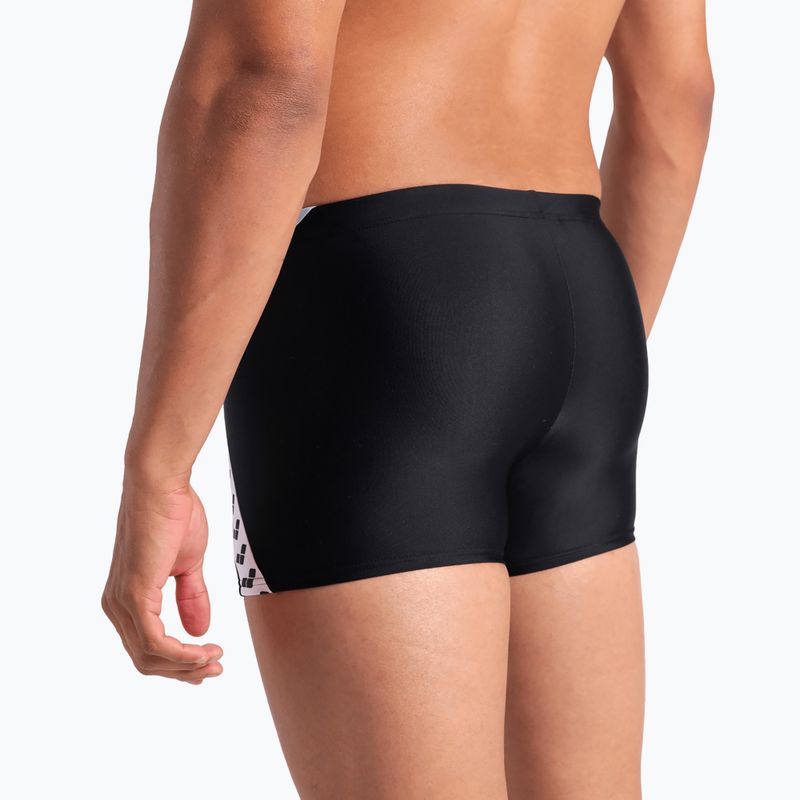 Boxeri de înot pentru bărbați arena Stripe Swim Short black/sea foam/multi